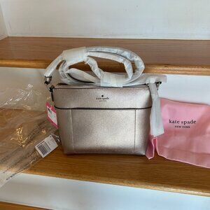NWT Kate Spade Rose Gold Small Crossbody Bag PXRU8382